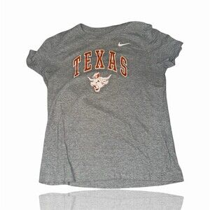 Nike Tee Texas Longhorns Mens M Gray Graphic Logo Short Sleeve T-Shirt